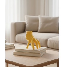 3D Sarı El Tasarım Dekor 17x16 cm Konsol ve Şömine Üstü Aksesuar