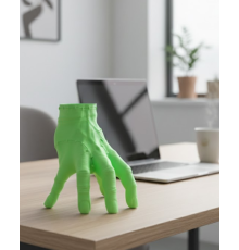 3D Yeşil El Tasarım Dekor 27x22 cm Büyük Boy Şık Obje