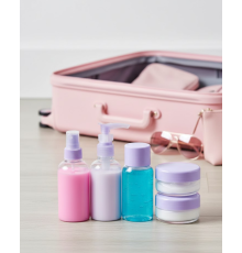 5 Parça Şeffaf Seyahat Kozmetik Seti 30 ml