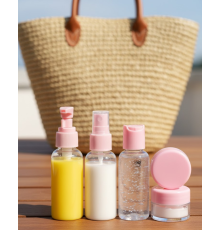 Kompakt 5 Parça Seyahat Kozmetik Şişe Takımı