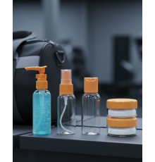 Kompakt 5’li Seyahat Kozmetik Şişe Seti Sızdırmaz