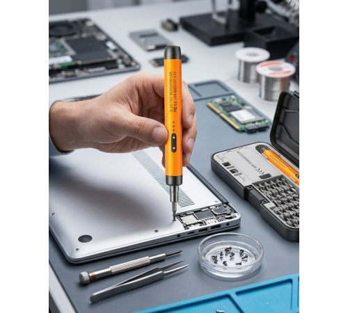 Kablosuz Alüminyum Gövdeli Elektrikli Tornavida 38 Uçlu Teknik Servis Seti