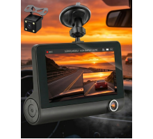 Çift Lens Araç Güvenlik Kamerası G Sensörlü Full HD