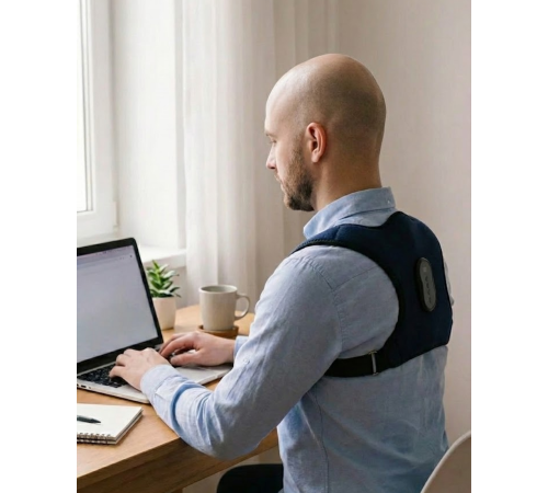 Akıllı Postür Düzeltici Masaj Kemeri Medikal Destekli