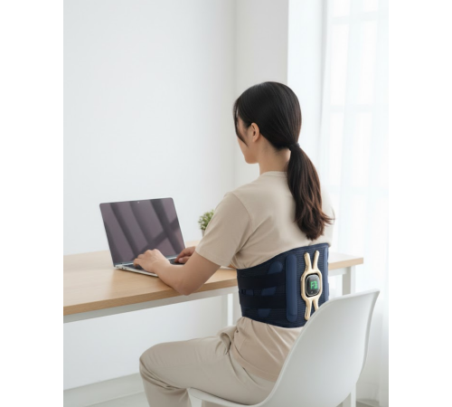 Vücut ve Karın Bölgesi İçin Isıtmalı Masaj Kemeri