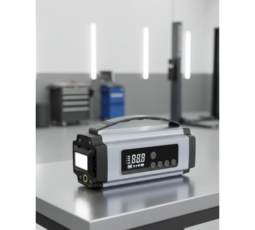 Araçlar İçin Taşınabilir Akü Takviye Hava Kompresörü ve Acil Güç Kaynağı