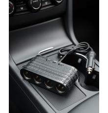 Araç İçi Güç Dağıtıcı 4 Çakmaklık 2 USB 1 Type C Şarj Ünitesi