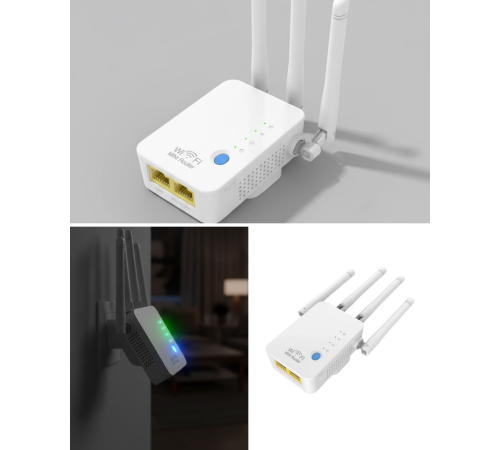 Ev ve Ofis İçin WiFi Güçlendirici WPS Düğmeli Güvenli Tekrarlayıcı