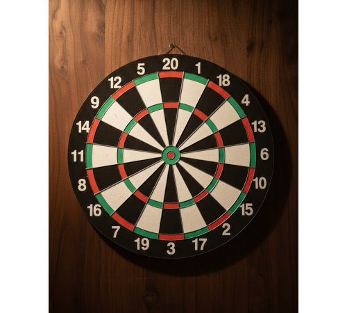 15 İnç Dart Tahtası Seti Dayanıklı Yapı 4 Metal Dart Oku