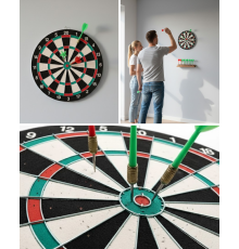 17 İnç Dart Tahtası 4 Metal Dart Oku