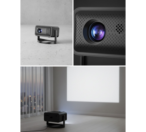 Smart Projector Android TV Dolby Sesli WiFi Bluetooth