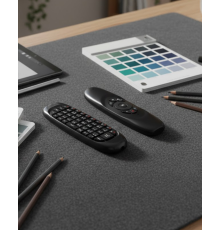 3’ü 1 Arada Kablosuz Hava Mouse Mini Klavye Kumanda