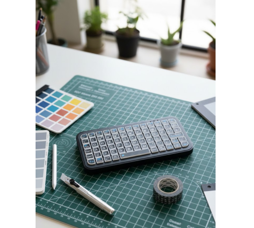 Şarjlı Kablosuz Mini RGB Klavye Uzun Pil Ömürlü