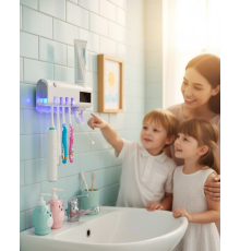 Otomatik Diş Macunu Sıkmalı UV Diş Fırçası Tutucu