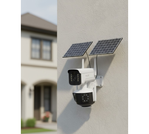 Güneş Enerjili 4G IP Kamera Dış Mekan Uyumlu Hareket Algılamalı
