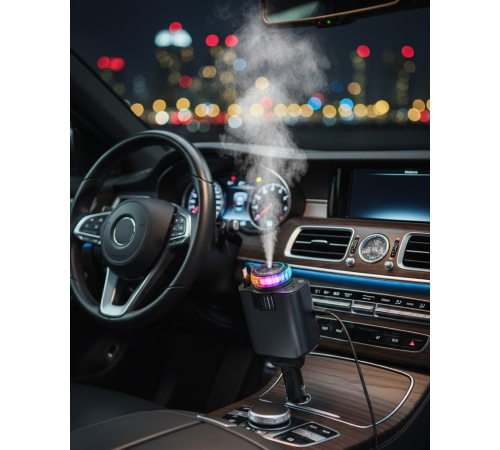 Araç İçi Nemlendirici Aromaterapi ve Hızlı Şarj Bir Arada