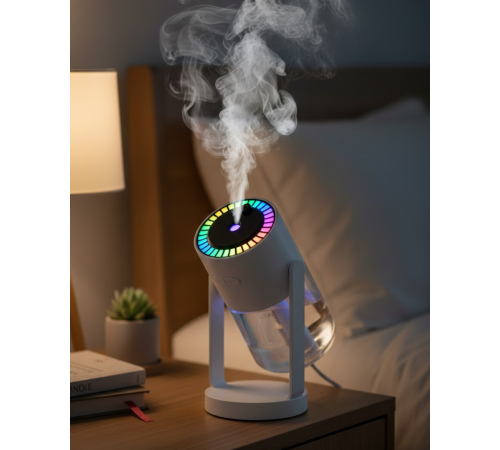 Ultrasonik Hava Nemlendirici Renkli Işık ve Manuel Püskürtme Ayarı