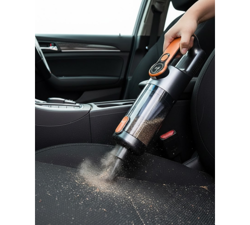 Araç İçi Uyumlu Şarjlı El Süpürgesi Dar Alan Temizlik Aparatlı