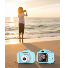 Mavi HD Taşınabilir Mini Dijital Kamera Video ve Fotoğraf Kayıt Özellikli