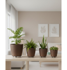 4LÜ VAZO KAHVERENGİ