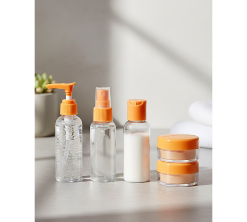 5Lİ SEYAHAT ŞİŞESİ TURUNCU