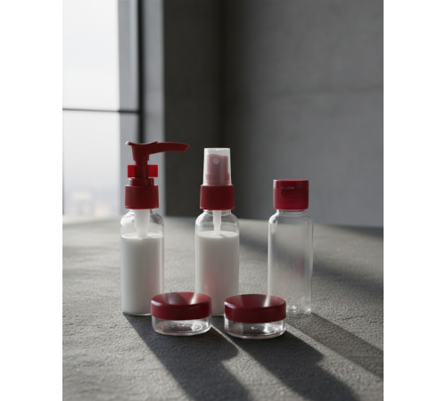 5 Parça Seyahat Dolum Şişesi Seti 30 ml Hafif Tasarım
