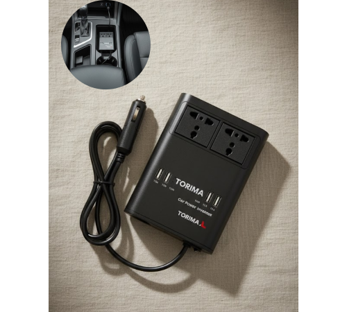 Oto Çakmaklık İnvertörü Çok Amaçlı 150W Elektrik Dönüştürücü