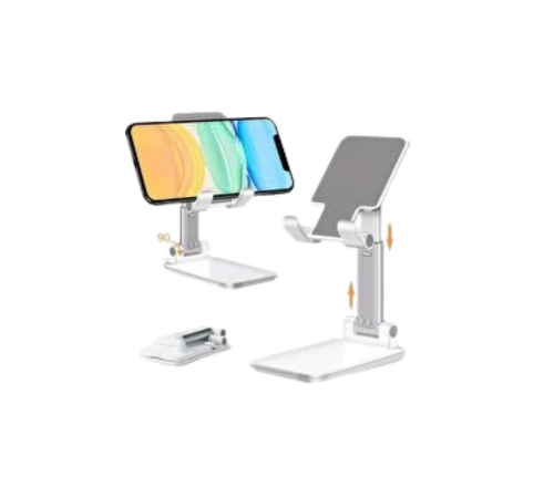 Minimal Tasarımlı Masaüstü Telefon Standı Beyaz