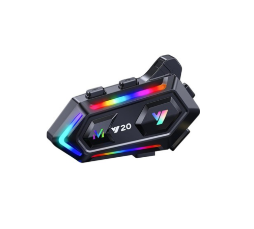 IPX6 Su Geçirmez Intercom 1000m Bağlantı 1000mAh Batarya RGB Işıklı