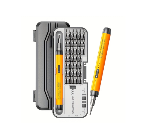 Profesyonel Elektrikli Tornavida Seti 600mAh Şarjlı 38 Parça Hassas Vida Seti
