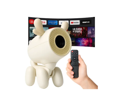 Geyik Tasarımlı Akıllı Projeksiyon 4K Destekli 500 ANSI Lümen