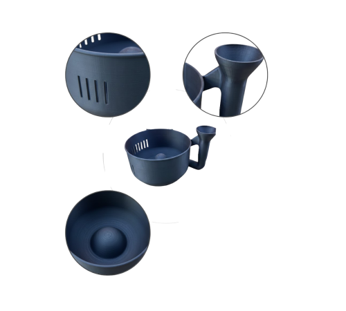 Modern Tasarımlı Sebze Yıkama Kabı Süzgeçli Pratik Mutfak Aparatı