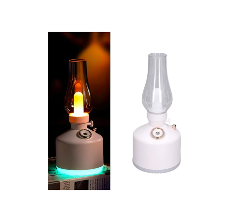 Retro LED Işıklı 1200 mAh Şarjlı Aroma Difüzörü 280 ml Su Kapasiteli