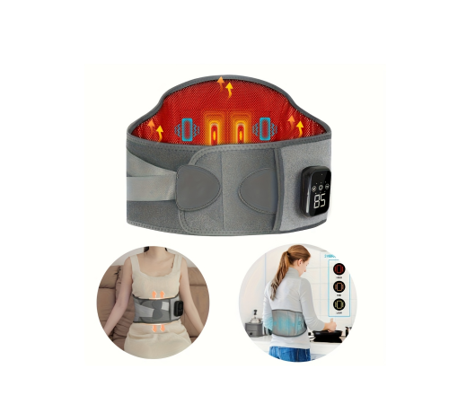 Kablosuz Isı Terapili Bel Kemeri 3 Masaj Modlu USB Şarjlı Tasarım