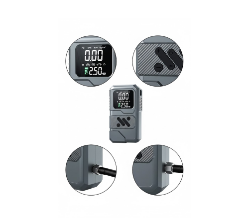 12.000 mAh Akü Takviye Destekli LED Işıklı Araç Kompresörü