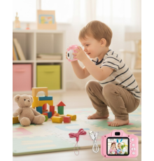 Taşınabilir HD Dijital Kamera Video Kayıt Fotoğraf Çekim USB Bağlantılı Şarjlı