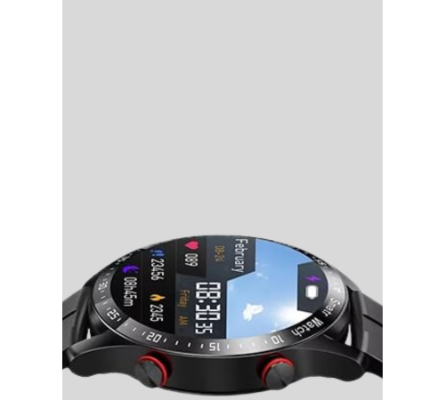 Akıllı Saat Amoled Ekran Metal Ve Deri Kordonlu Uyku ve Sağlık Takibi Titreşimli