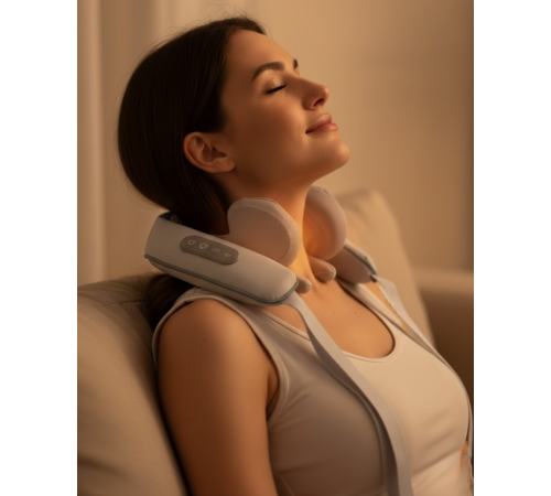 Isı Terapili Boyun ve Omuz Masaj Cihazı Sessiz Motorlu Çok Bölgeli Kullanım
