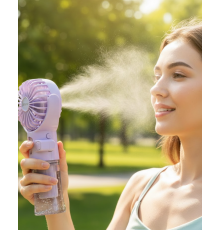 Dönen Su Sisli El Fanı – 4 Kademeli Rüzgar, Şeffaf Su Haznesi, Sessiz Çalışma