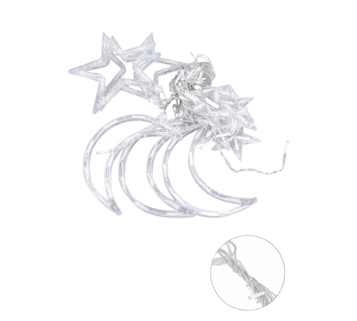 Dekoratif Büyük Ay Yıldız Ramazan Led Işık