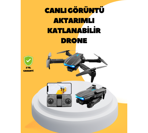 Wifi FPV Canlı Görüntü Aktarımlı Katlanabilir Drone