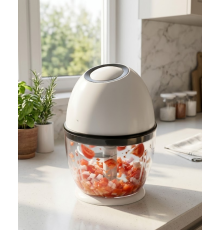 Şarjlı Mini Doğrayıcı 450 ML Kablosuz Sebze Doğrayıcı