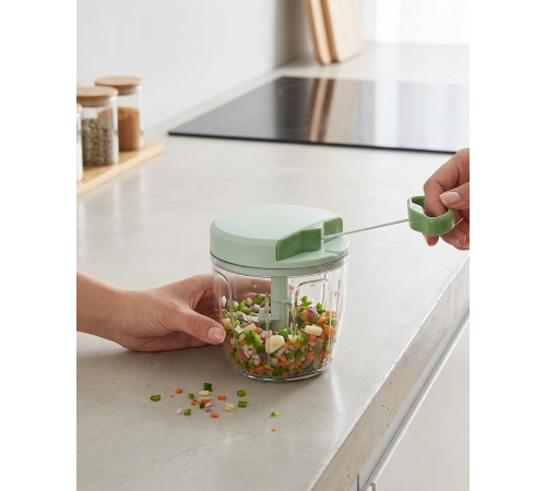 İpli Manuel Sebze Doğrayıcı 5 Bıçaklı Pratik Mutfak Rondosu