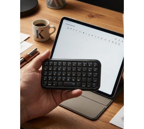 Mini Bluetooth Klavye Kablosuz Taşınabilir Cep Boyutu Klavye