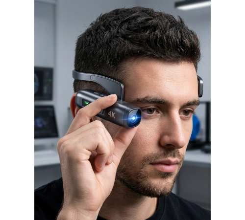 4K Giyilebilir Mini Kamera EIS Stabilizasyon 120° Geniş Açı WiFi Kontrol