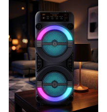 RGB Işıklı Bluetooth Hoparlör Kablosuz Taşınabilir Stereo Speaker