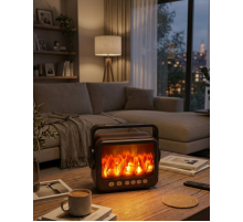 Şömine Efektli Bluetooth Hoparlör FM Radyo USB TF Kart Destekli Kablosuz Müzik Çalar