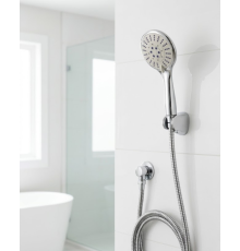 Çok Fonksiyonlu El Duşu Seti Kireç Önleyici Duş Başlığı Spiral Hortum Mafsallı Askı