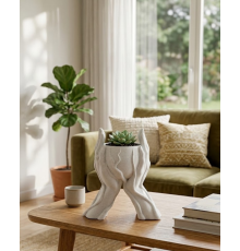 Dekoratif 3D El Tasarımlı Vazo Saksı Modern Ev Dekorasyon Aksesuarı