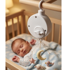 Pratik Bebek Uyutucu Müzikli Mekanik Müzik Kutusu Asılabilir Bebek Aksesuarı